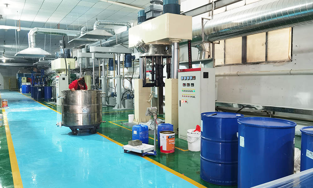 production line for liquid silicone rubber
